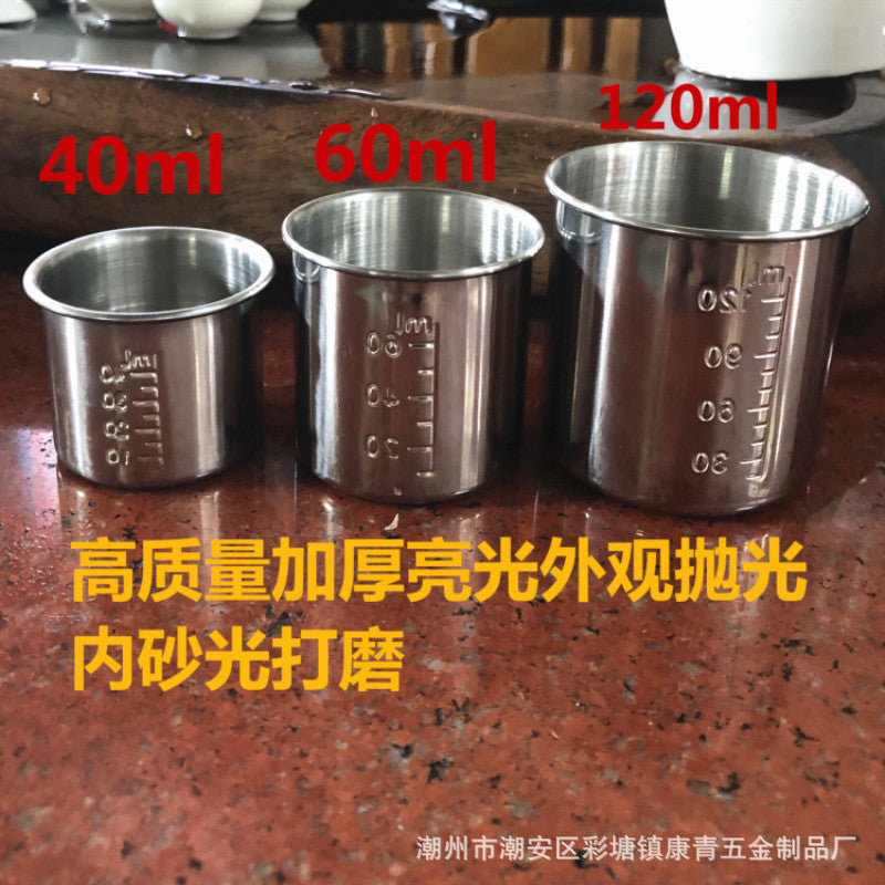 304 stainless steel measuring cup 40ml scale Cup hospital anti-iodophor liquid medicine delivery Cup