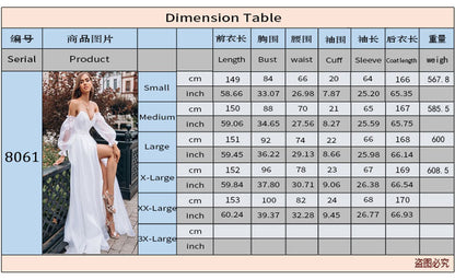 2026 European and American Autumn and Winter New Long-Sleeve Party Dress Amazon Long Elegant Mid-Waist Chiffon Women's Dress
