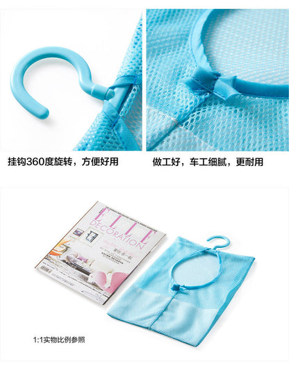 Hangable Multi-Purpose Storage Mesh Bag, Clothespin Mesh Bag, Multi-Purpose Hanging Bag for Kitchen and Bathroom 25g