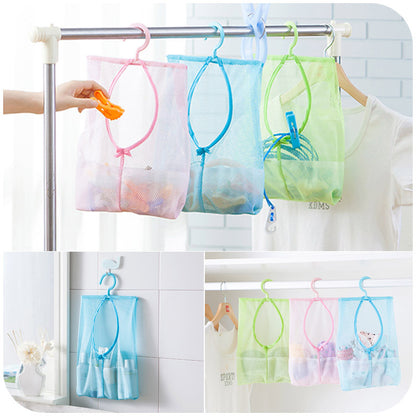 Hangable Multi-Purpose Storage Mesh Bag, Clothespin Mesh Bag, Multi-Purpose Hanging Bag for Kitchen and Bathroom 25g