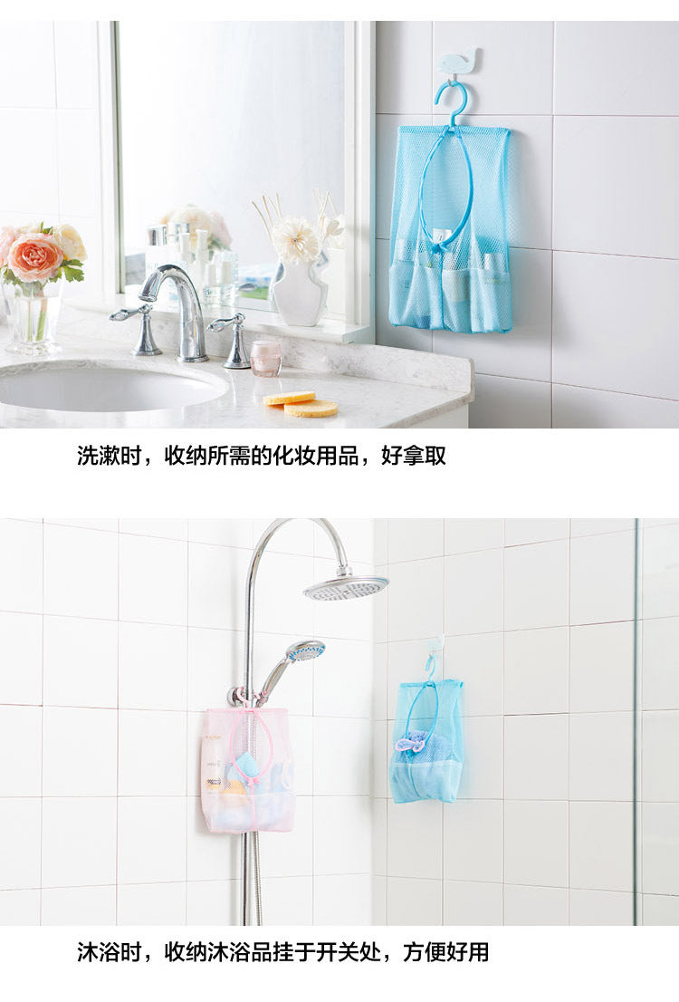 Hangable Multi-Purpose Storage Mesh Bag, Clothespin Mesh Bag, Multi-Purpose Hanging Bag for Kitchen and Bathroom 25g
