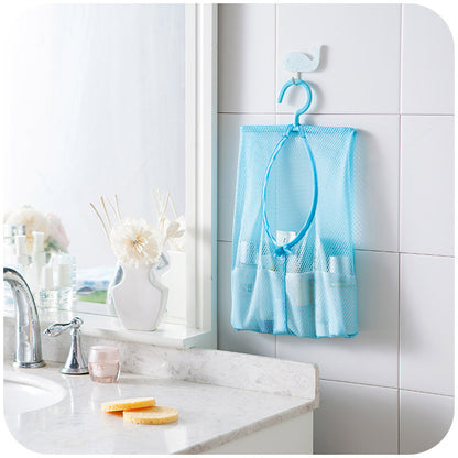 Hangable Multi-Purpose Storage Mesh Bag, Clothespin Mesh Bag, Multi-Purpose Hanging Bag for Kitchen and Bathroom 25g