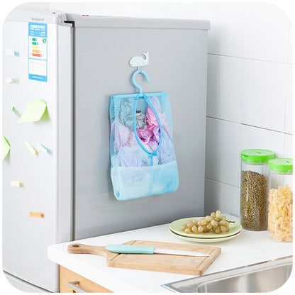 Hangable Multi-Purpose Storage Mesh Bag, Clothespin Mesh Bag, Multi-Purpose Hanging Bag for Kitchen and Bathroom 25g