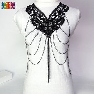 body chain jewelry European and American simple chain multi-layer shoulder chain body chain European and American exaggerated necklace