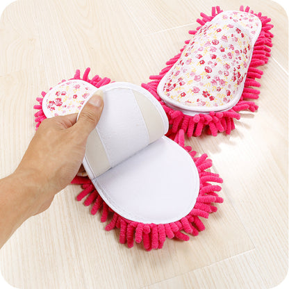 Xinzhi Shang Wholesale Children's Adult Open-Toe Cotton Slippers Lazy Floor Mopping Slippers Mopping Slippers Removable and Washable Sweeping Shoes