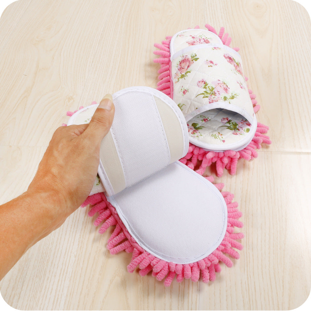 Xinzhi Shang Wholesale Children's Adult Open-Toe Cotton Slippers Lazy Floor Mopping Slippers Mopping Slippers Removable and Washable Sweeping Shoes