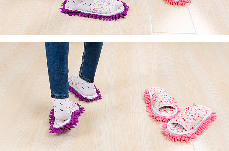 Xinzhi Shang Wholesale Children's Adult Open-Toe Cotton Slippers Lazy Floor Mopping Slippers Mopping Slippers Removable and Washable Sweeping Shoes
