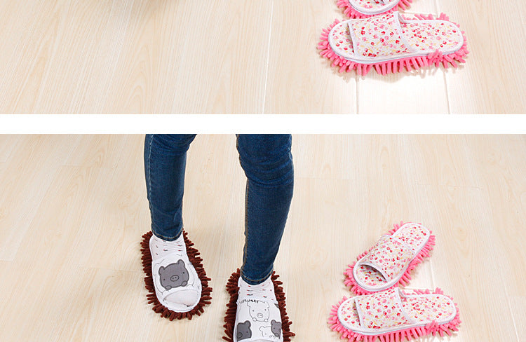 Xinzhi Shang Wholesale Children's Adult Open-Toe Cotton Slippers Lazy Floor Mopping Slippers Mopping Slippers Removable and Washable Sweeping Shoes