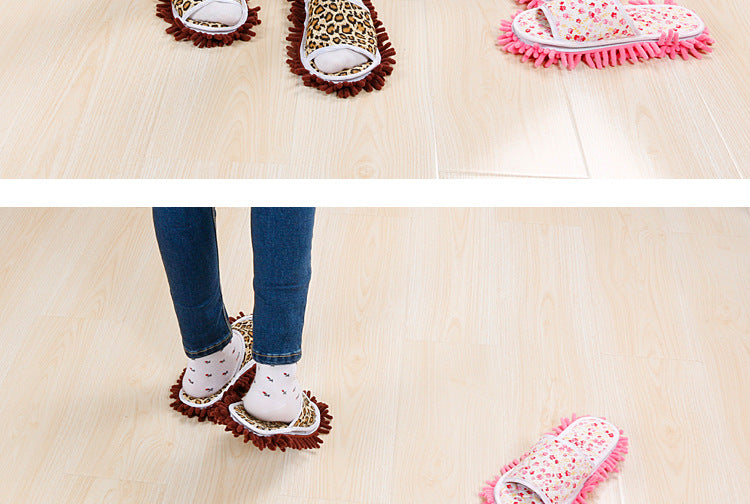 Xinzhi Shang Wholesale Children's Adult Open-Toe Cotton Slippers Lazy Floor Mopping Slippers Mopping Slippers Removable and Washable Sweeping Shoes