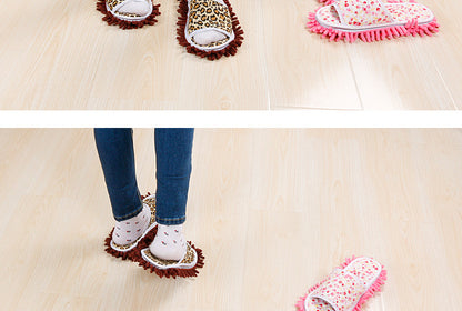 Xinzhi Shang Wholesale Children's Adult Open-Toe Cotton Slippers Lazy Floor Mopping Slippers Mopping Slippers Removable and Washable Sweeping Shoes