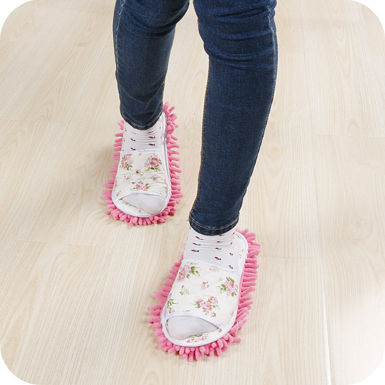 Xinzhi Shang Wholesale Children's Adult Open-Toe Cotton Slippers Lazy Floor Mopping Slippers Mopping Slippers Removable and Washable Sweeping Shoes