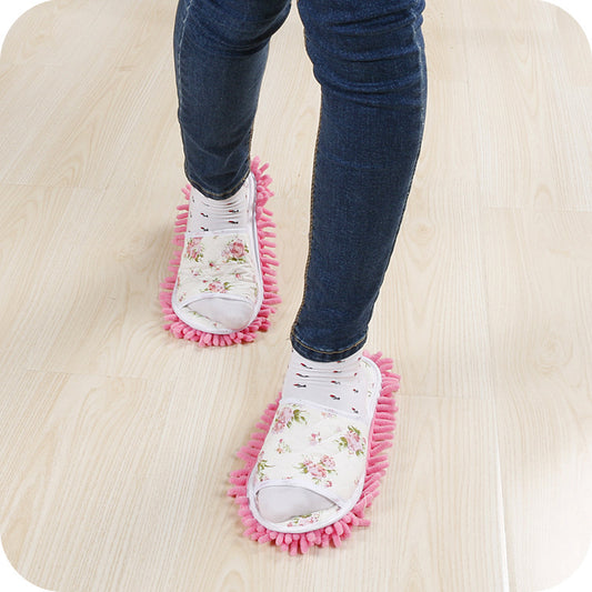 Xinzhi Shang Wholesale Children's Adult Open-Toe Cotton Slippers Lazy Floor Mopping Slippers Mopping Slippers Removable and Washable Sweeping Shoes by PDG ibma