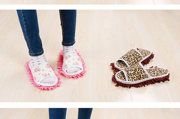Xinzhi Shang Wholesale Children's Adult Open-Toe Cotton Slippers Lazy Floor Mopping Slippers Mopping Slippers Removable and Washable Sweeping Shoes