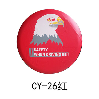 Source factory car tire protective cover tire cover spare tire cover protective cover thickened tire cover all black tire cover