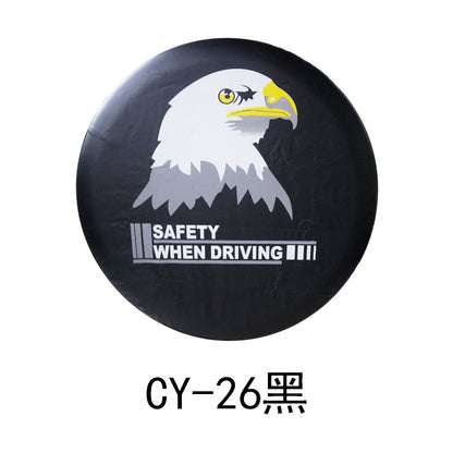 Source factory car tire protective cover tire cover spare tire cover protective cover thickened tire cover all black tire cover