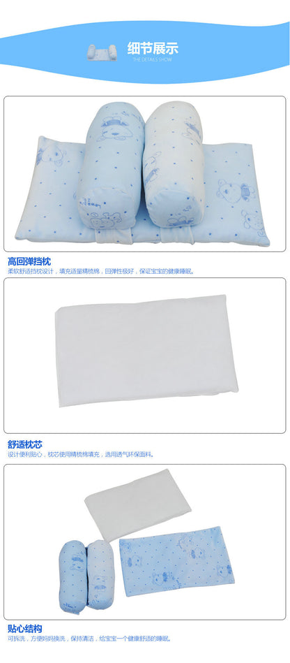 Newborn Baby Baby Pillow Baby Pillow Anti-Migraine Shaping Pillow Pure Cotton Adjustable Baby Product Pillow
