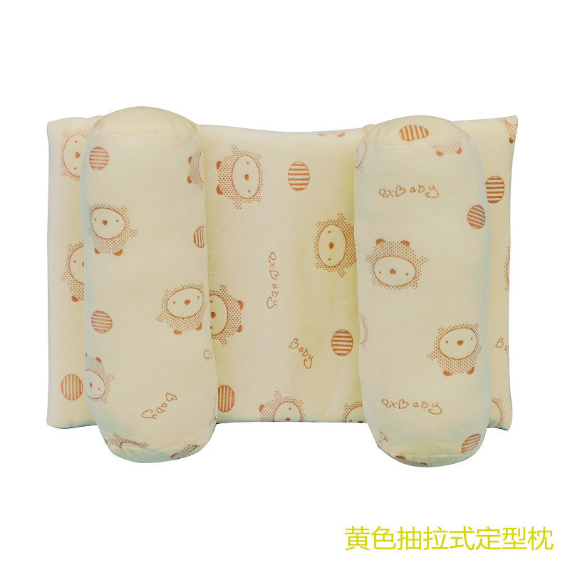 Newborn Baby Baby Pillow Baby Pillow Anti-Migraine Shaping Pillow Pure Cotton Adjustable Baby Product Pillow