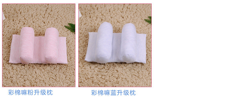 Newborn Baby Baby Pillow Baby Pillow Anti-Migraine Shaping Pillow Pure Cotton Adjustable Baby Product Pillow