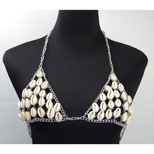 body chain jewelry European and American simple chain multi-layer shoulder chain body chain European and American exaggerated necklace