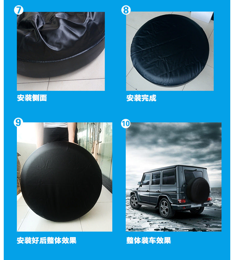 Factory Direct spare tire cover tire cover for Toyota Jeep Mitsubishi Land Rover off-road Nissan Hyundai CY-25