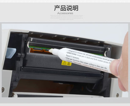 Printer Cleaning Pen, Print Head Maintenance, Thermal Transfer Label Barcode Printer Alcohol Cleaning Pen