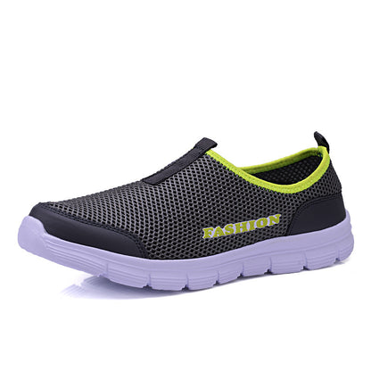 New Summer Mesh Men's Shoes Breathable Mesh Casual Sports Women's Shoes Korean Style Couple Shoes Mesh Shoes Men's Running Shoes