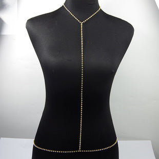 body chain jewelry European and American simple chain multi-layer shoulder chain body chain European and American exaggerated necklace