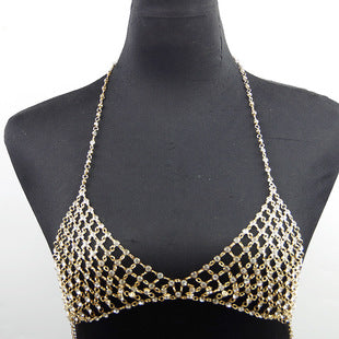 body chain jewelry European and American simple chain multi-layer shoulder chain body chain European and American exaggerated necklace
