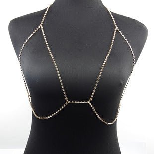 body chain jewelry European and American simple chain multi-layer shoulder chain body chain European and American exaggerated necklace