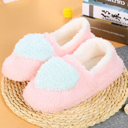 New autumn and winter moon shoes with thick warm spring and autumn pregnant women slippers non-slip home shoes a generation of hair