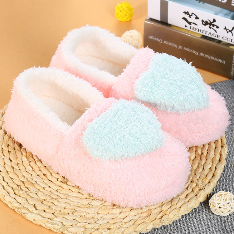 New autumn and winter moon shoes with thick warm spring and autumn pregnant women slippers non-slip home shoes a generation of hair