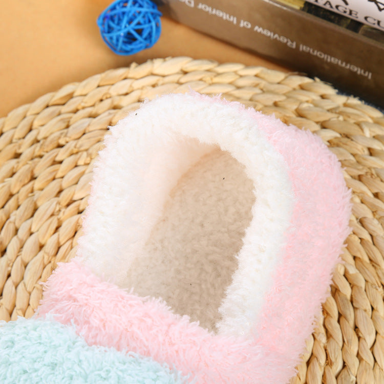 New autumn and winter moon shoes with thick warm spring and autumn pregnant women slippers non-slip home shoes a generation of hair