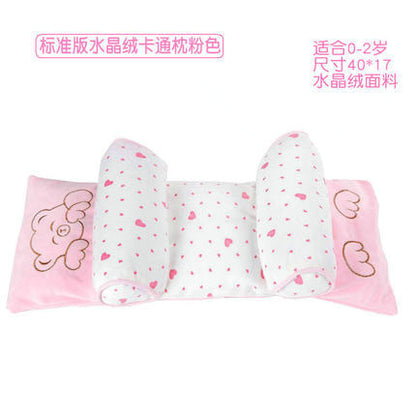 Newborn Baby Baby Pillow Baby Pillow Anti-Migraine Shaping Pillow Pure Cotton Adjustable Baby Product Pillow