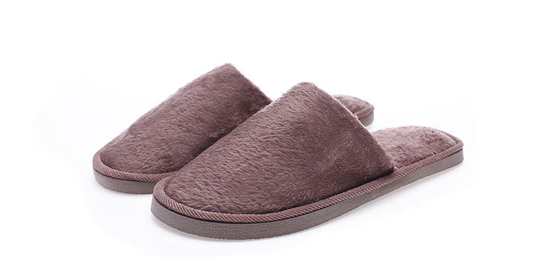 New plush indoor home autumn and winter wooden floor warm EVA moon cotton slippers Cixi