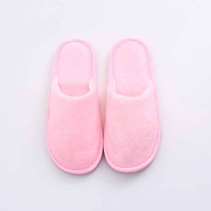 New plush indoor home autumn and winter wooden floor warm EVA moon cotton slippers Cixi
