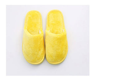 New plush indoor home autumn and winter wooden floor warm EVA moon cotton slippers Cixi