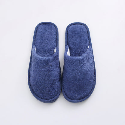 New plush indoor home autumn and winter wooden floor warm EVA moon cotton slippers Cixi
