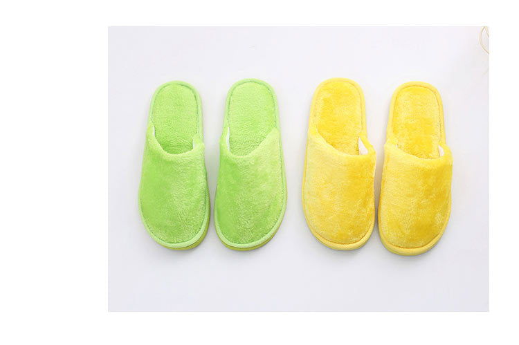New plush indoor home autumn and winter wooden floor warm EVA moon cotton slippers Cixi