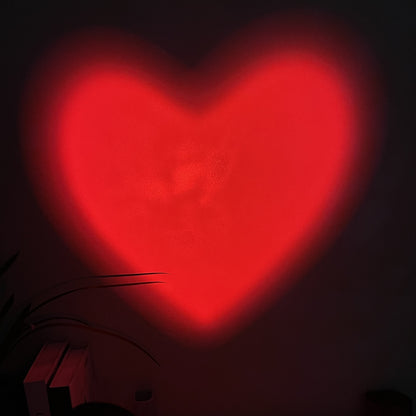 Red Heart Projection Mood Light