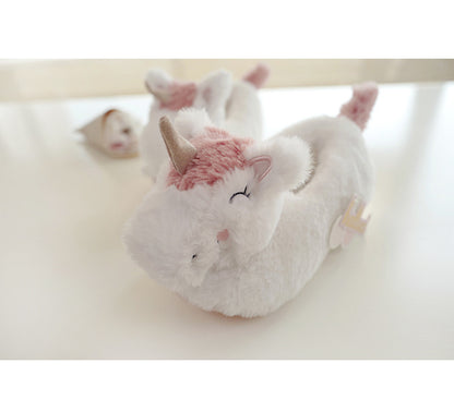 halluci new plush three-dimensional unicorn winter parent-child bag with cotton shoes indoor home non-slip cotton shoes