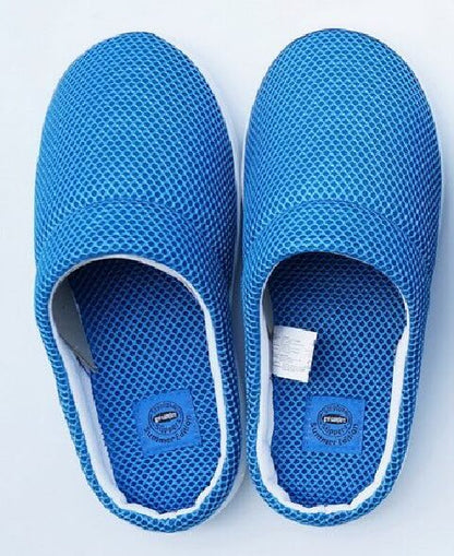 Spot cross-border e-commerce Amazon mesh bamboo fiber gel slippers slipper memory sponge composite slippers