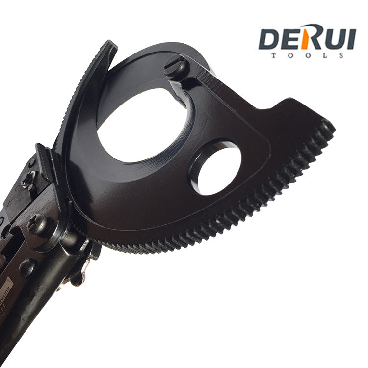 Delui Tools Hs-520A Ratchet Cable Cutter Manual Mechanical Cable Scissors Insulated Gear Bolt Cutter