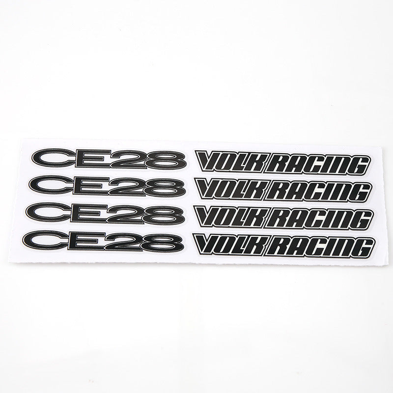 CE28 volk racing modified wheel hub car sticker CE28 wheel tire tire steel ring car sticker