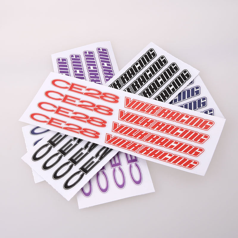 CE28 volk racing modified wheel hub car sticker CE28 wheel tire tire steel ring car sticker