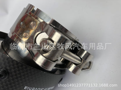 Carbon Fiber Tail Throat Car Exhaust Tail Pipe Lower Bend Multi-Directional Adjustable Curved Tail Throat Scorpio Ak Standard Tail Pipe