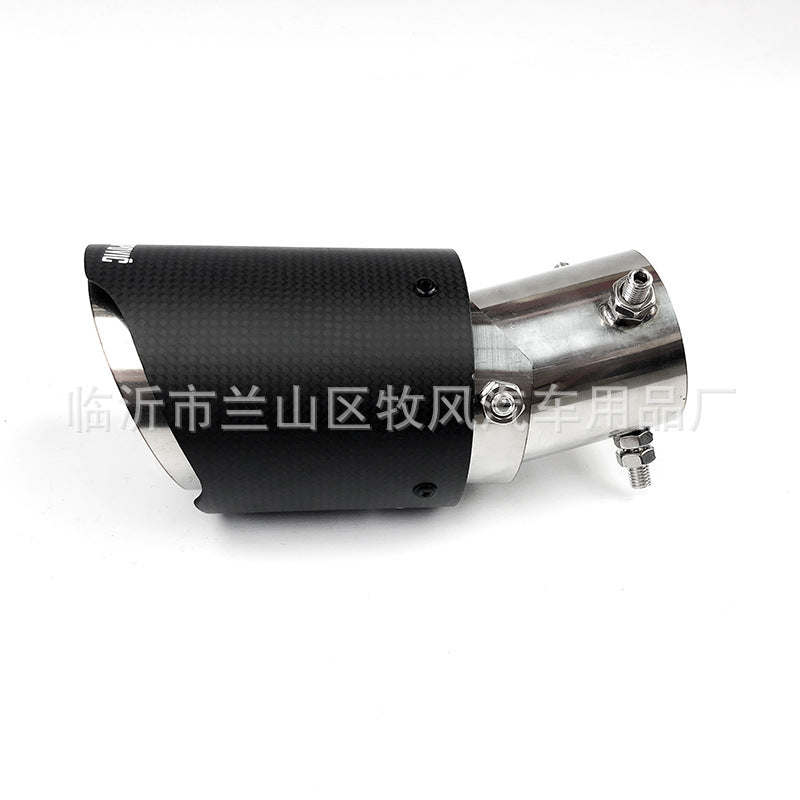 Carbon Fiber Tail Throat Car Exhaust Tail Pipe Lower Bend Multi-Directional Adjustable Curved Tail Throat Scorpio Ak Standard Tail Pipe