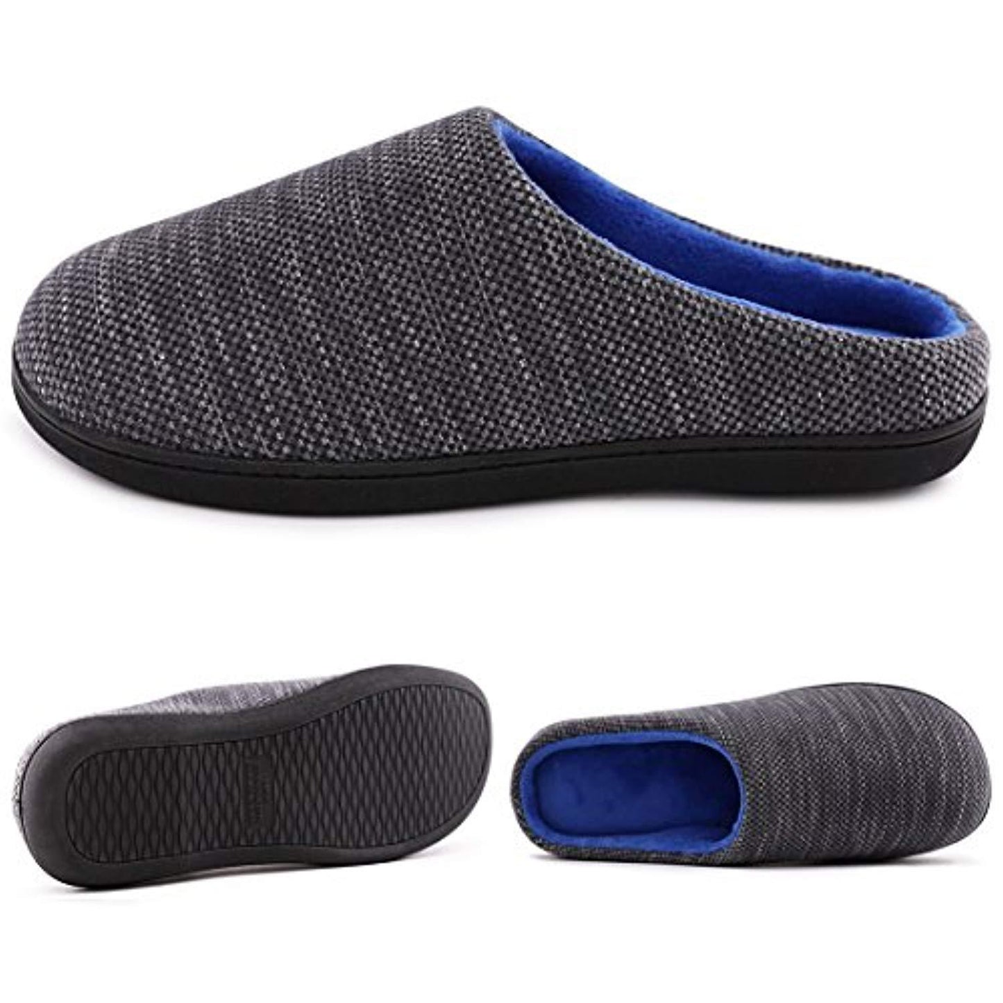 Spot cross-border e-commerce Amazon men and women memory sponge TPR slippers coral fleece slippers
