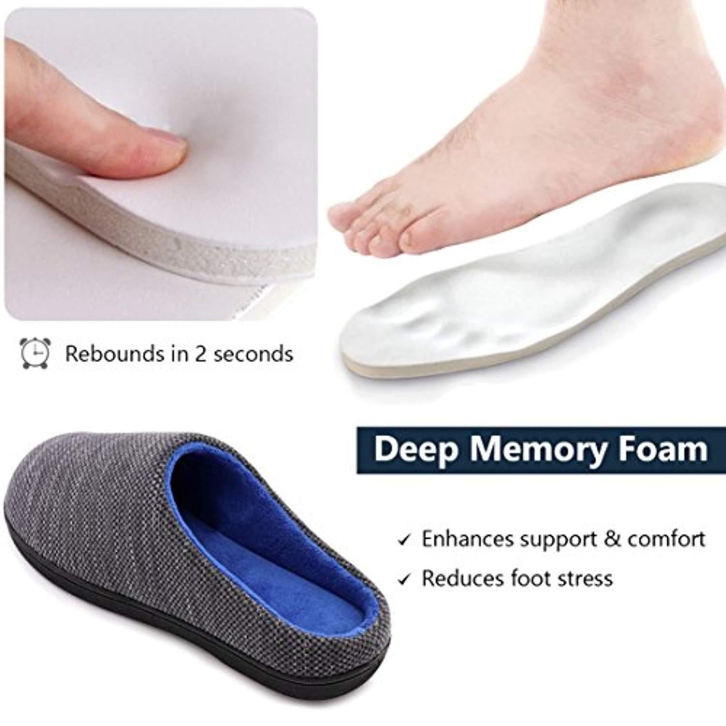 Spot cross-border e-commerce Amazon men and women memory sponge TPR slippers coral fleece slippers