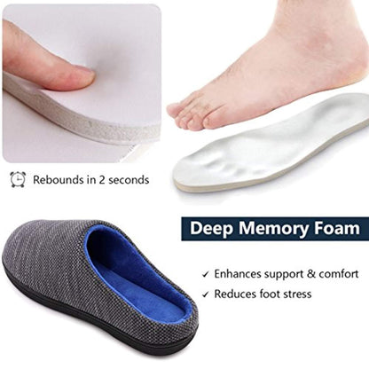 Spot cross-border e-commerce Amazon men and women memory sponge TPR slippers coral fleece slippers