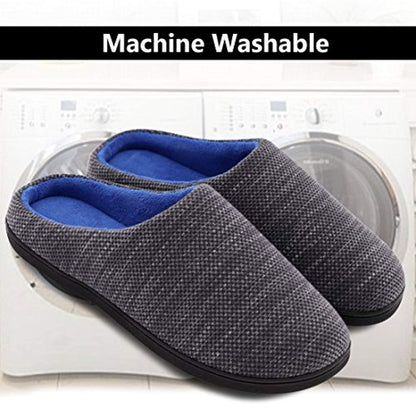 Spot cross-border e-commerce Amazon men and women memory sponge TPR slippers coral fleece slippers